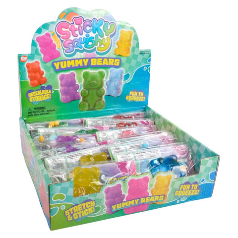 2.5" Sticky Squish Yummy Bears - LLB Toys