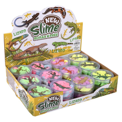 2.7" Lizard Play Clay Slime 24ct - LLB Toys