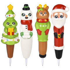 7" Christmas Squish Pen 12ct LLB Squishy Toys