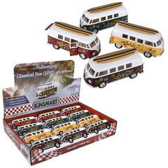 5" Diecast  1962 VW Bus/Surfboard - LLB Toys