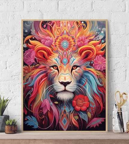 Fantasy Lion Canvas Wall Art print