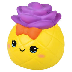 JUMBO SQUISH PINEAPPLE BOW MIX 10" LLB Squishy Toys