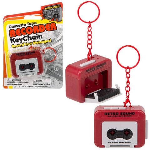 2" Cassette Tape Recorder Keychain - LLB Toys