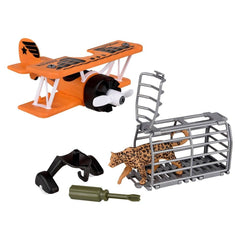 Animal Evacuation Safari Plane Cheetah - LLB Toys