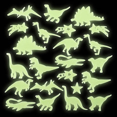 Glow In Dark Dinosaur Stickers 24ct