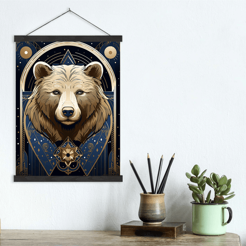 Mystical Bear Canvas Wall Art print