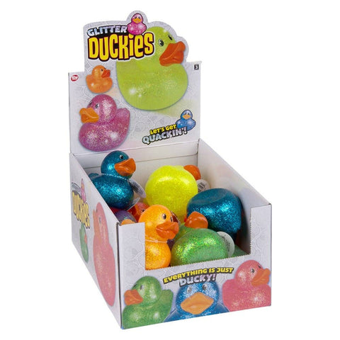 3.75" Glitter Duckies 12ct - LLB Toys