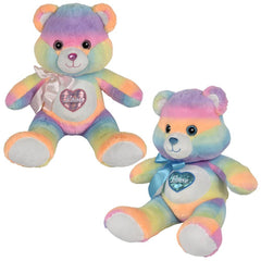 24" Cotton Candy Heart Bear - LLB Toys