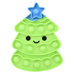 CHRISTMAS TREE GLITTER BUBBLE POPPERS LLB Fidget Toys