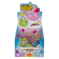 3.75" Translucent Duckies 12ct - LLB Toys