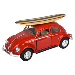 5" Diecast  1967 VW Beetle/Surfboard - LLB Toys