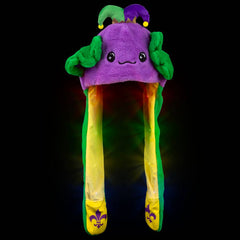 Mardi Gras Axolotl Popping Ear Light-Up Hat - LLB Toys