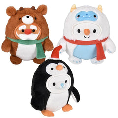 8" Squishy-Ishies Dressed Christmas Animals - LLB Toys