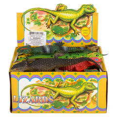 Rainforest Squeaker Lizard (12 Asst.) 14" 12/30 - LLB Toys