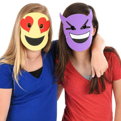 7.5" FOAM EMOTICON MASKS LLB kids toys