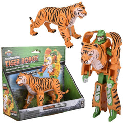 5" TIGER ROBOT ACTION FIGURE LLB kids toys