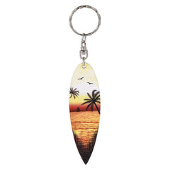4" WOODEN SURFBOARD KEYCHAIN LLB Keychain