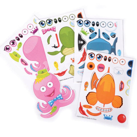 SEA ANIMAL CHARACTER STICKER SET LLB Sticker
