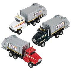 6" DIE-CAST PULL BACK SANITATION TRUCK 144/ LLB Car Toys