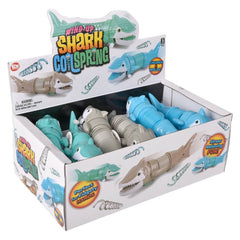 Wind Up Coil Spring Shark 7" - LLB Toys