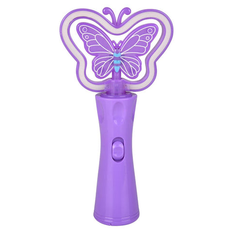 9" Neon Spinning Butterfly Wand - LLB Toys