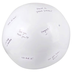 48" White Autograph Beach Ball  - LLB Toys