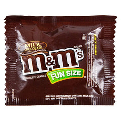 M&M FUN SIZE BULK MILK CHOCOLATE 20lb LLB candy