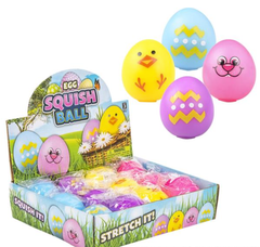 2.33" SQUEEZE AND STRETCH GUMMI EASTER EGG LLB kids toys