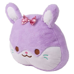 16" Kawaii Bunny Pillow-Lavender - LLB Toys