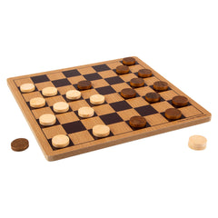 10" WOODEN CHECKERS
