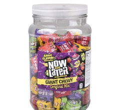 NOW AND LATER GIANT CHEWY ORIGINAL TAFFY 120PC LLB kids toys