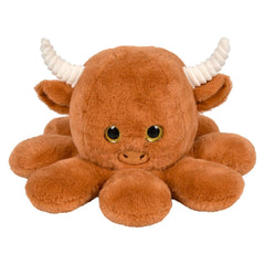 12" Octo-Highland Cow Plush - LLB Toys