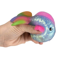 4.5" Squeezy Sugar Fidget Gold Fish 12ct - LLB Toys