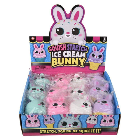 Squish And Stretch Easter Ice Cream Bunny 5" - LLB Toys