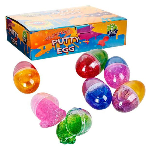 Glitter Putty Egg Asmt - LLB Toys