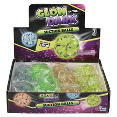 2" GLOW IN DARK SUCTION BALLS LLB kids toys