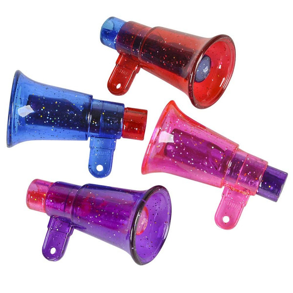 GLITTER MEGAPHONE WHISTLE LLB kids toys