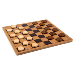 10" WOODEN CHECKERS