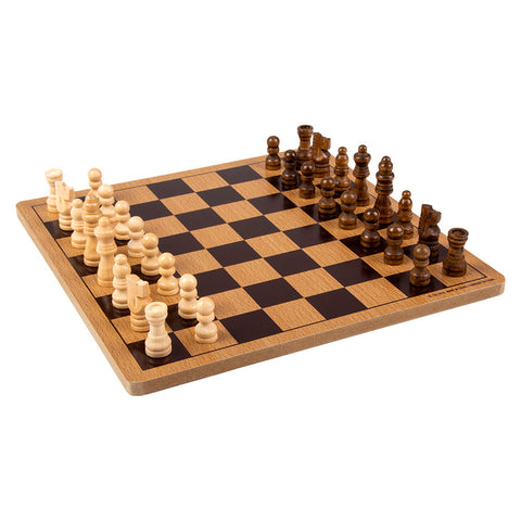 10" WOODEN CHESS SET