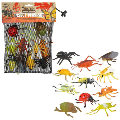 INSECT FIGURES IN MESH BAG LLB kids toys