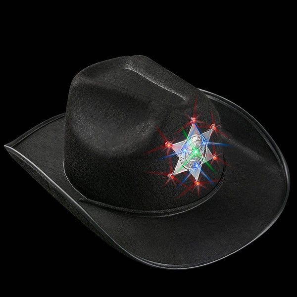 LIGHT-UP SHERIFF COWBOY HAT - LLB Toys
