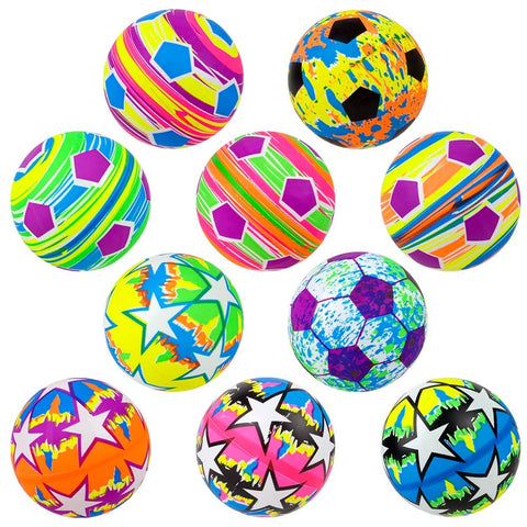 6" Soccer Print Vinyl Ball Assortment - LLB Toys