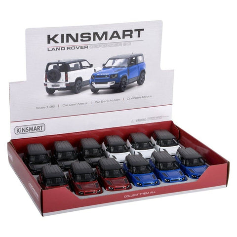 5" Diecast Pull Back Land Rover Defender 90 LLB kids toys