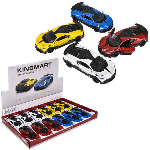 5" Diecast Pull Back Bugatti Divo LLB kids toys