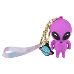 2.25" Alien Charm Wristlet Backpack Keyring 24ct - LLB Toys