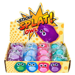 2.5" STICKY SPLAT OWL LLB kids toys