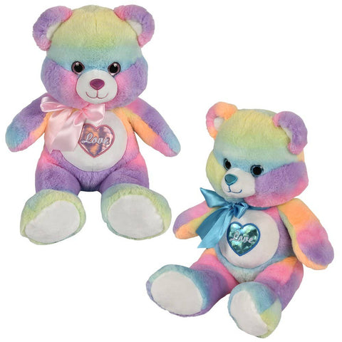 18" Cotton Candy Heart Bear - LLB Toys