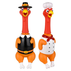 13" Screeching Rubber Thanksgiving Turkey - LLB Toys