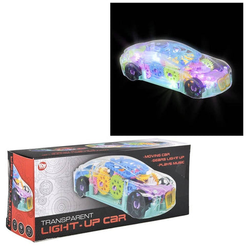 8" LIGHT-UP TRANSPARENT CAR LLB Light-up Toys