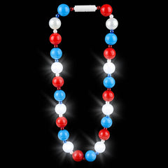 39" Light-Up Patriotic Ball Necklace - LLB Toys